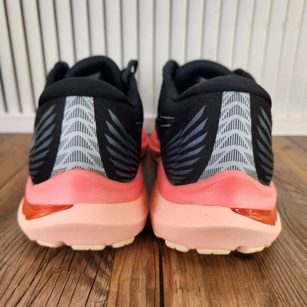 Asics GT-2000 11 Running Shoes Womens Size 10 Black Pink Peach Sneakers 1012B271